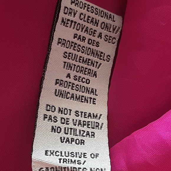 Jill Stuart Silk Pink Fuchsia Sleeveless Formal Dress with Pockets, Size 8 - Picture 15 of 16